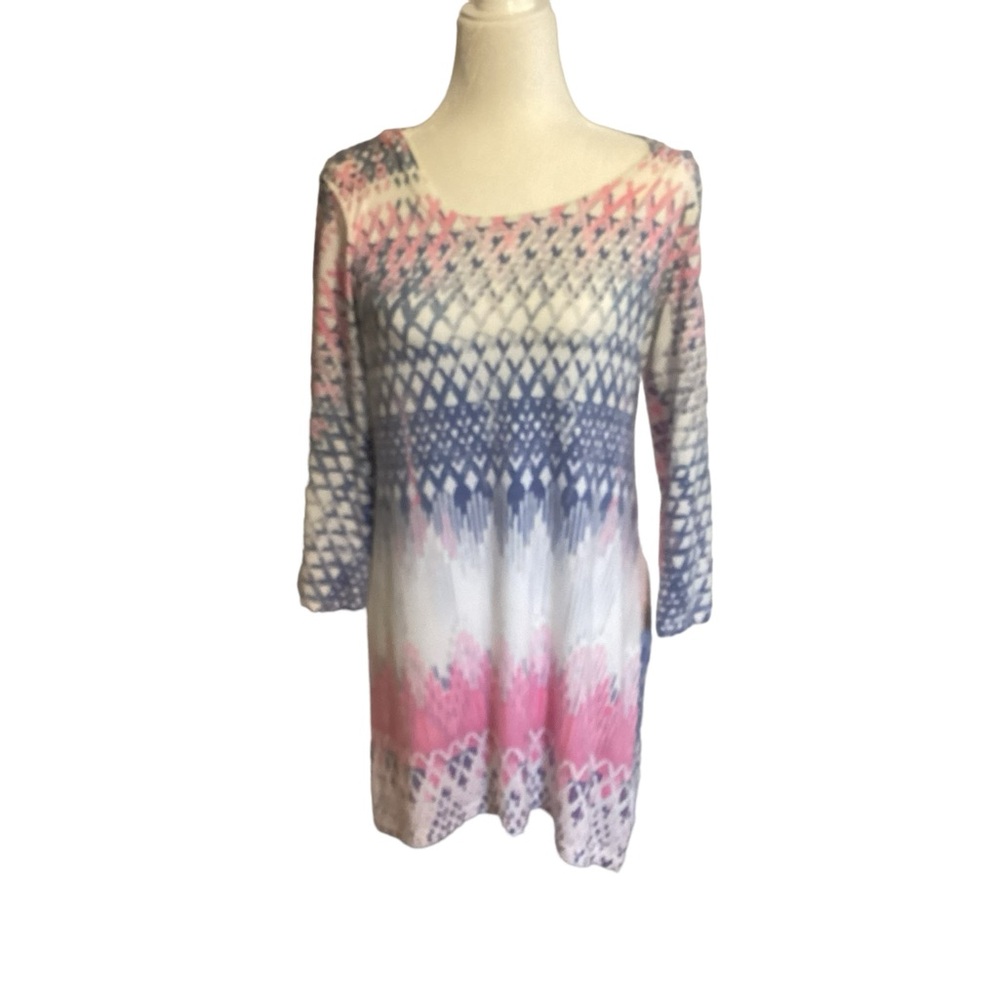 Whimsy Rose Tunic Top in Pastels size Large